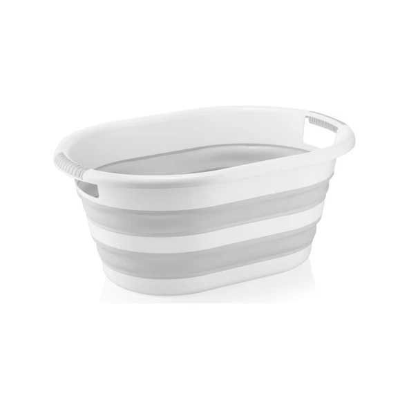 Akordion Özellikli Magic Ev Katlanır Çamaşır Sepeti (OYUNCAK SEPETİ) 25 Litre - Resim 4