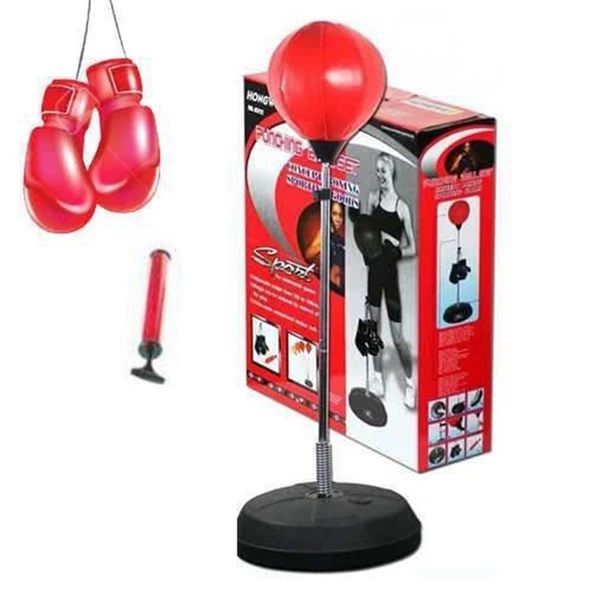 Punching Ball Yükseklik Ayarlı 126-146 Boks Standı Eldivenli