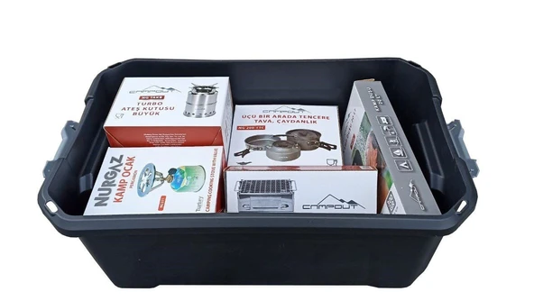 Kamp Malzemeleri Düzenleyici Organizer Set 20 Litre X 4 Adet - Resim 2