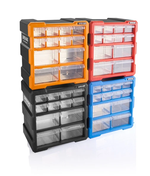 12 Bölmeli Monoblok Çekmeceli Organizer Kutu - 5