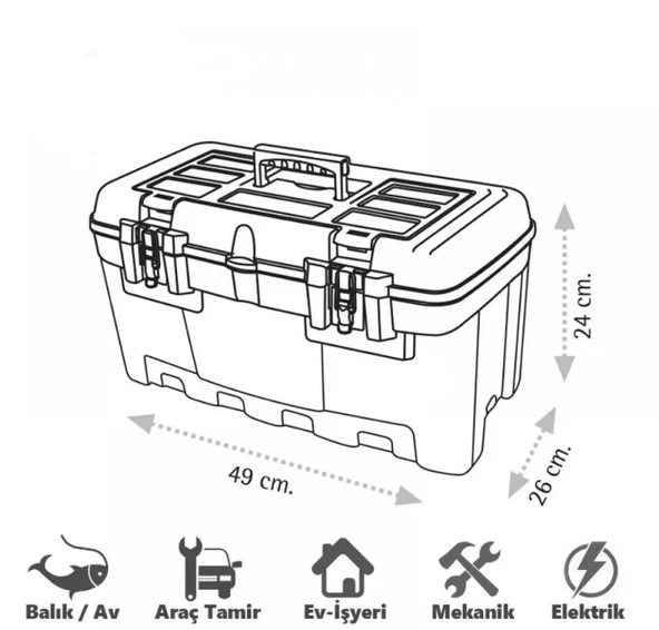 Superbag 19'' Metal Kilitli Takım Çantası Fma000569 - 2