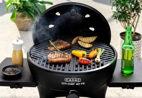 Citi Chef 40 Fs Siyah 40cm Portatif Gazlı Barbekü - 6