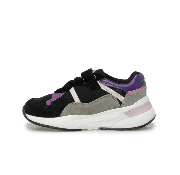 LUMBERJACK YULANS SİYAH MOR CIRTLI ÇOCUK SNEAKER - Resim 2