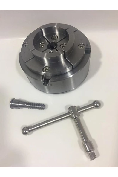 Ahşap Torna Aynası 110mm 4 Çeneli M25x8 - 2