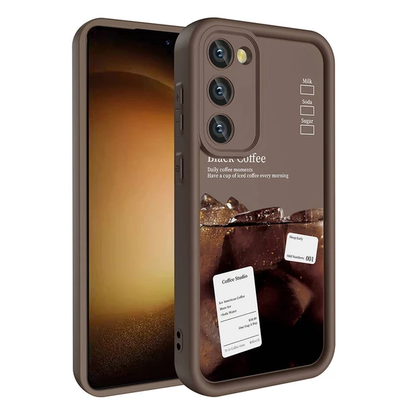 Galaxy S23 Kılıf Kamera Korumalı Baskılı Arka Yüzey Klas Kılıf - 6