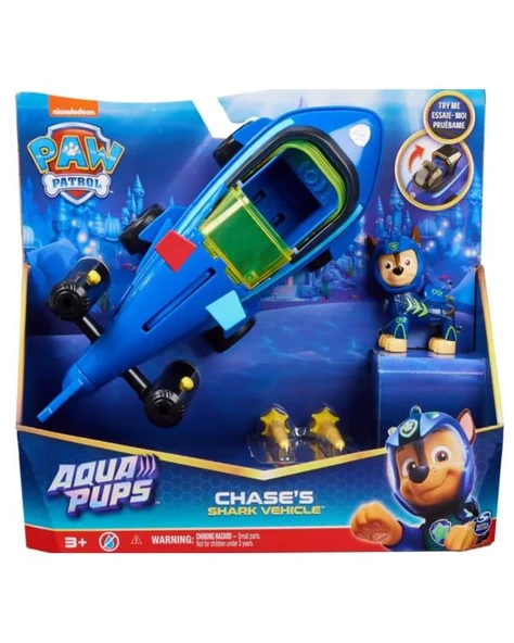 Paw Patrol Aqua Temalı Araçlar Chases Shark Vehicle 20139007