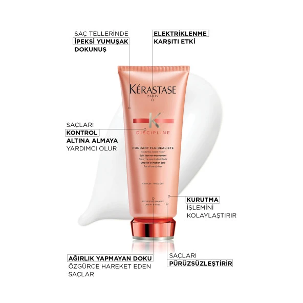 Fondant Fluidéaliste Elektriklenme Karşıtı Bakım Kremi 200ml - Resim 4