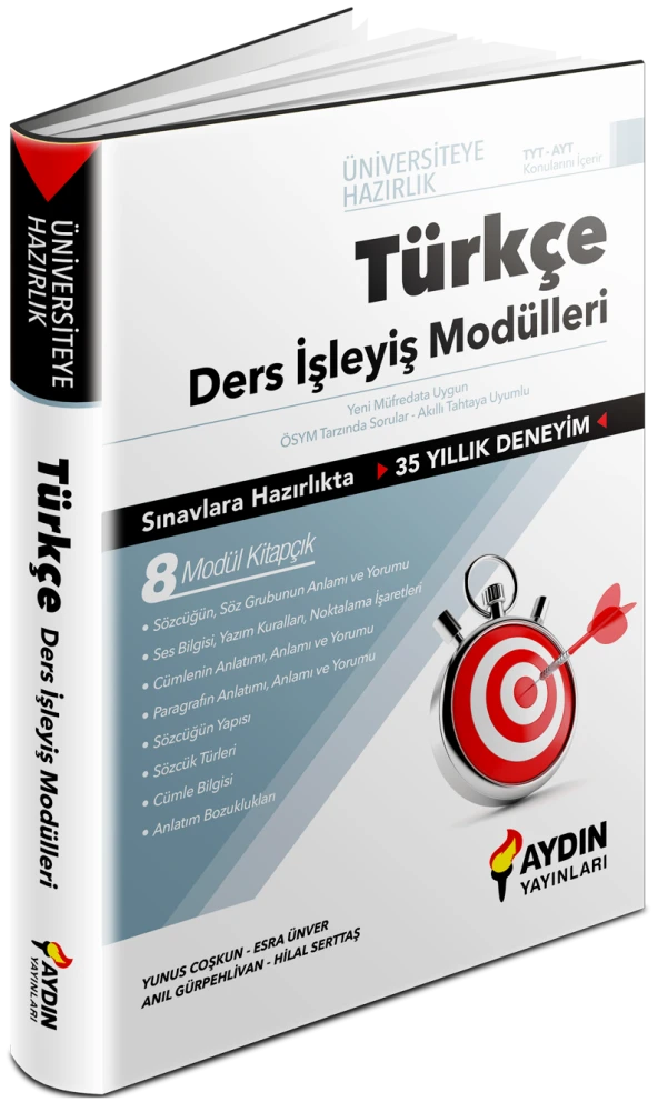 Aydın Yayınları Tyt Türkçe Ders İşleyiş Modülleri