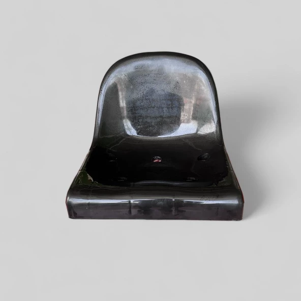 Stadyum Koltuğu Arkalıklı, Tribün Koltuğu Plastik Siyah - 2