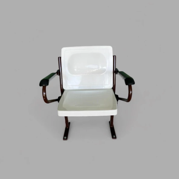 Stadyum Koltuğu Açılır Katlanır Kolçaklı Beyaz - 3