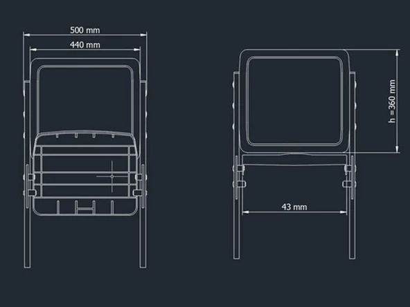 Stadyum Koltuğu Açılır Katlanır Kırmızı - 4