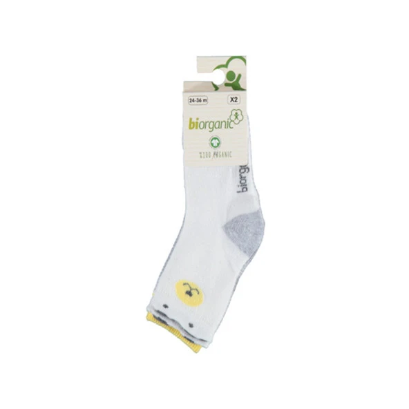 Biorganic Cute Bear 2'li Bebek Çorabı 68378