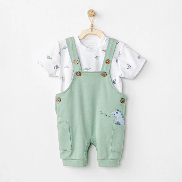 Andywawa Jumpsuit Dinosaur Bebek Salopet AC24571