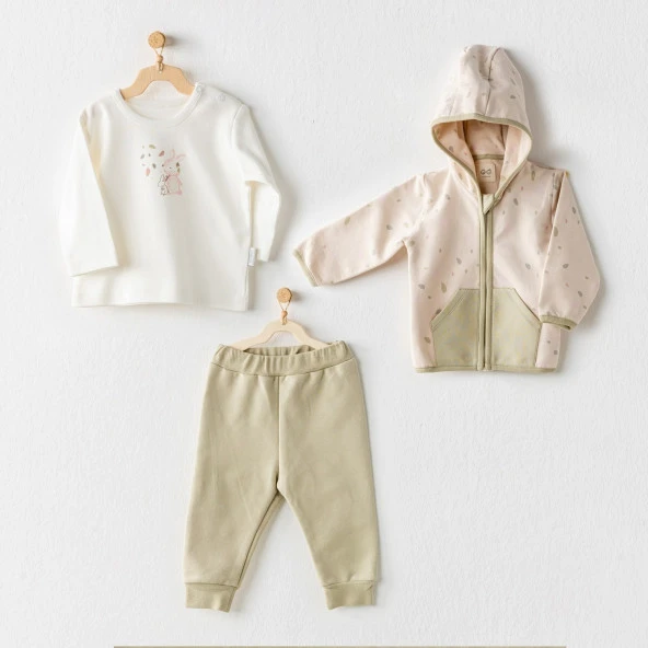 Andywawa Baby Casual 3'lü Bebek Takımı AC24074
