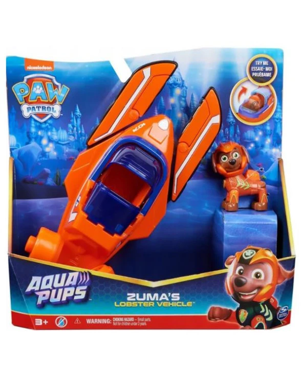 Paw Patrol Aqua Temalı Araçlar Zumas Lobster Vehicle 20139012