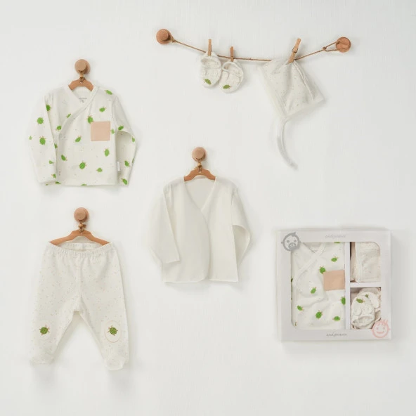 Andywawa Newborn 5'li Bebek Hastane Çıkış Seti AC22780R