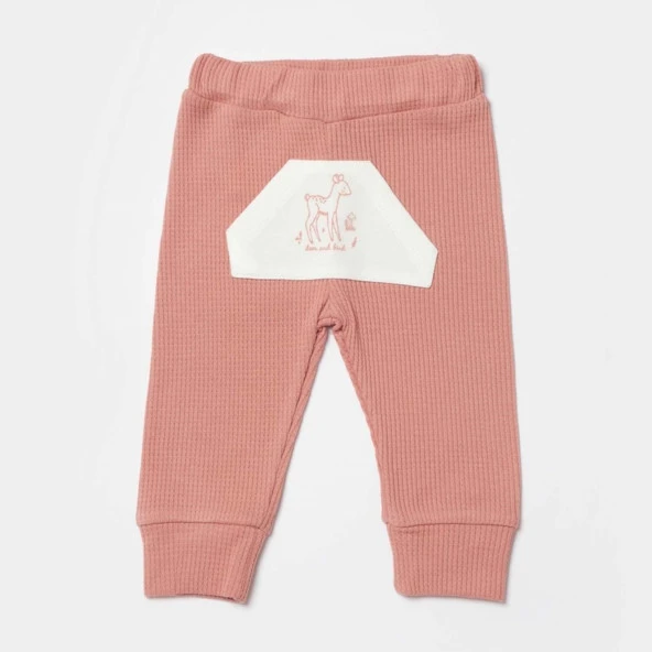 Biorganic Waffle Deer And Bird Bebek Pantolonu 57895