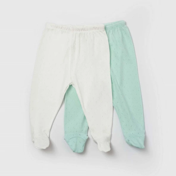 Bibaby Jakarlı 2'li Bebek Pantolonu 57911