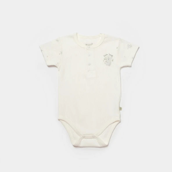 Biorganic Koala Jungle Kısa Kollu Bebek Body 56972