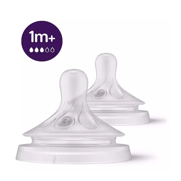 Philips Avent Natural Response 2'li Biberon Emziği 3 Numara 1+ Ay - 3