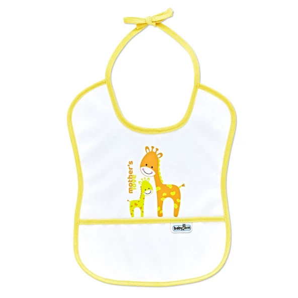 BabyJem Bebek Poli Muşamba Küçük Mama Önlüğü 030