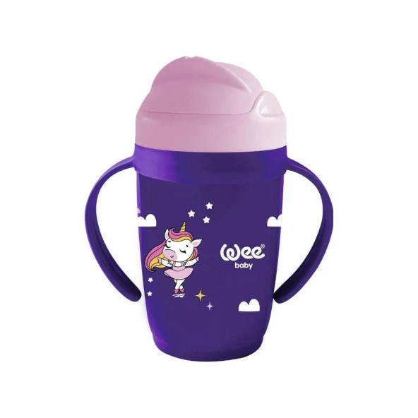 Wee Baby Friends Kulplu Pipetli Bardak 265 Ml 339