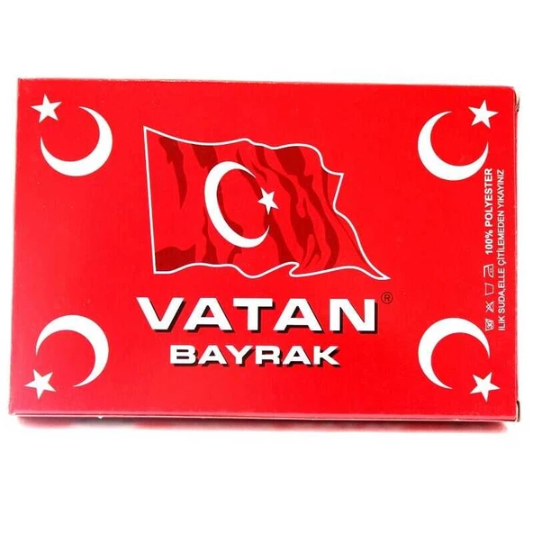 Vatan Masa Bayrağı Türk %100 Polyester 30x45