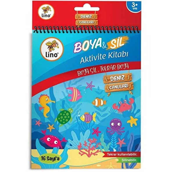 Lino Boya & Sil Aktivite Boyama Kitabı Denizaltı