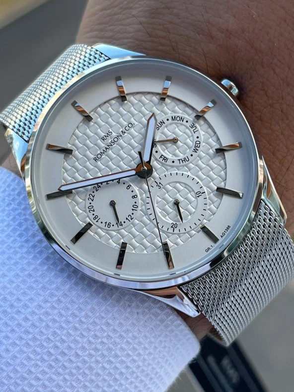 RMS Romanson İç Fonksiyonları Aktif Özel Seri Kararmaz Renk Atmaz 5 Atm Erkek Kol Saati AG1366.01 ürün görseli