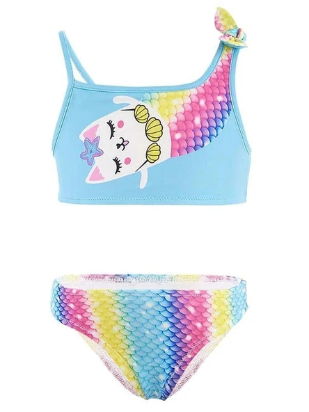 Denokids Kız Çocuk Deniz Kedisi Bikini CFF-23Y2-005