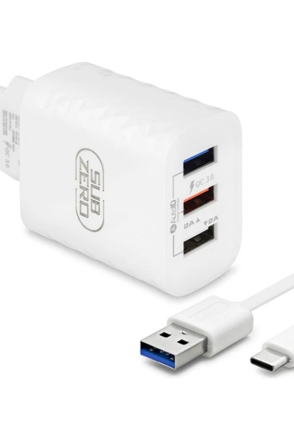 Üç Girişli Type-C Pd+Usb Home Şarj Cihazı 30W Sg49