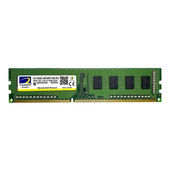 TwinMOS DDR3 8GB 1600MHz 1.5V MDD38GB1600D Desktop Pc Ram ürün görseli 1