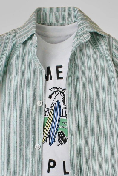 Bebek Gömlekli Takım Kolu Katlamalı Pamuklu Doğum Günü Nişan Kına Parti - Resim 10