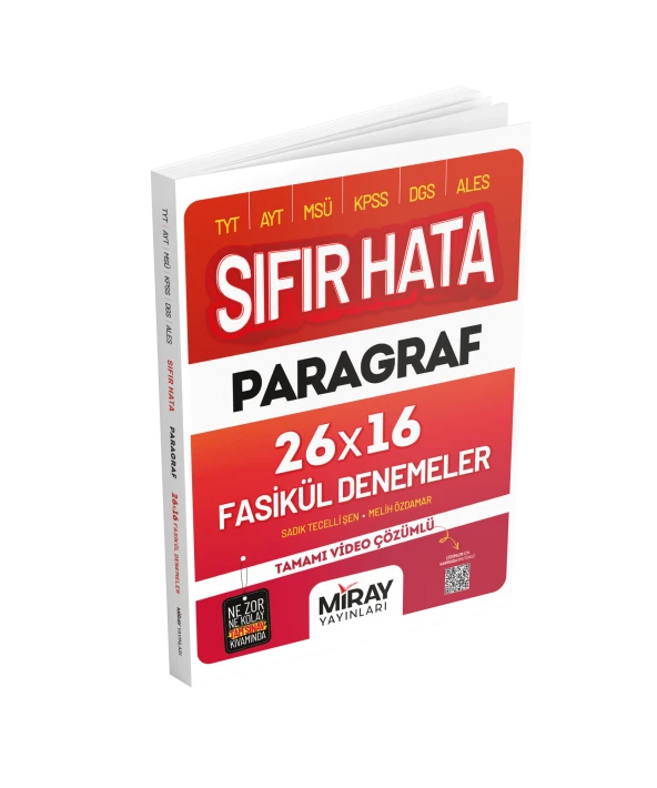 Miray Yayınları Sıfır Hata Paragraf 16 Deneme