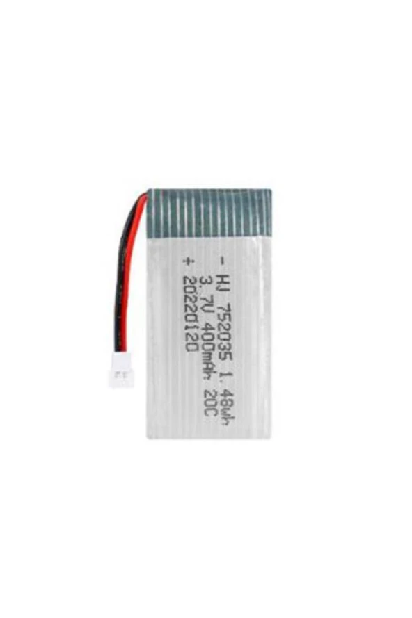 Lipo Pil 3.7V 400mAh 25C Dron ve RC Model Bataryası HX2.54 Soket