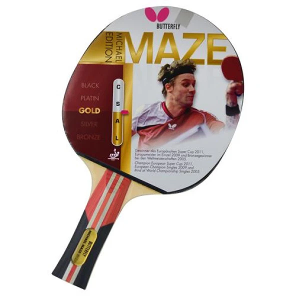 Butterfly Maze Gold ITTF Onaylı Masa Tenisi Raketi - 85062