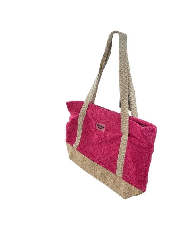 Miami Beach Havlu Çanta PEMBE 50*35 cm - 3