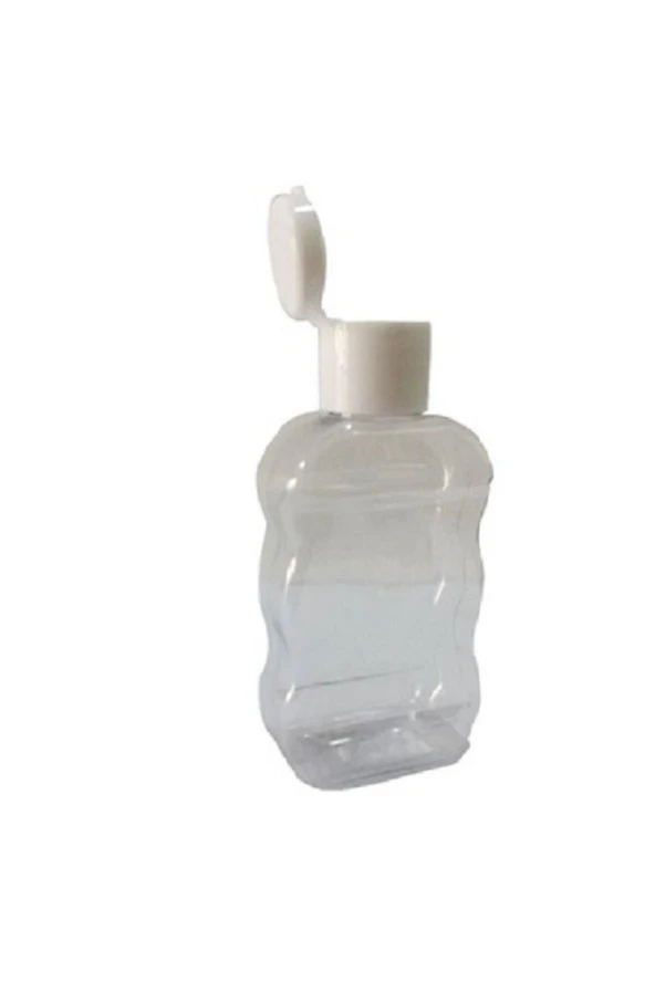 50ml - Likit- Dezenfektan - Kolonya - Kelebek Fliptop - Beyaz - Kapaklı 15 -adet - 2