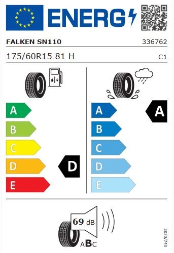 Falken Sincera SN110 Ecorun 175/60 R15 81H Yaz Lastiği - 2025 - Resim 2
