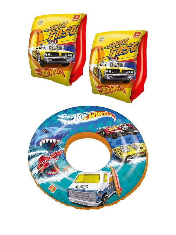 Hot Wheels Lisanslı Deniz Simidi ve Kolluğu ile Yaz Keyfi Çıkar!