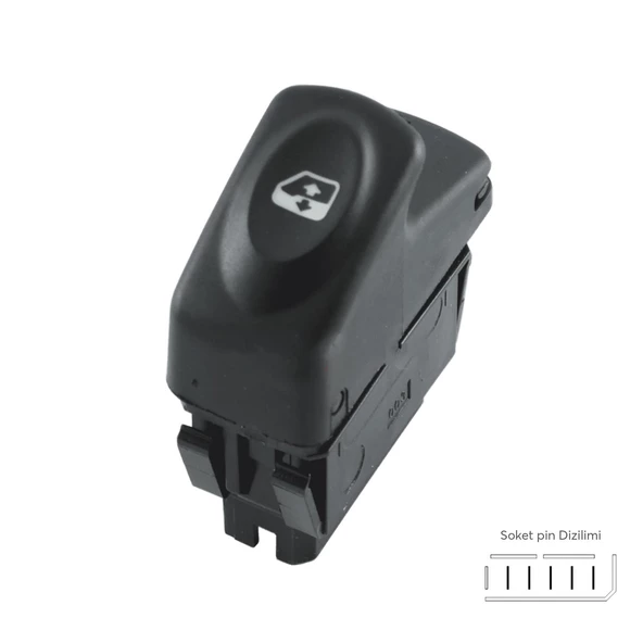 Cam Acma Kapama Anahtari Renault Kangoo Megane 1 Clio (Pin 5)