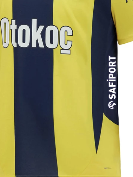 Fenerbahçe Orijinal Lisanslı Unisex 24-25 Yeni Sezon Sarı Lacivert Çubuklu Çocuk Forma - 4