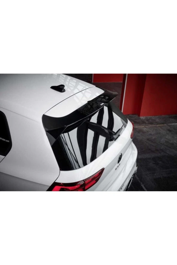 Volkswagen Golf 8  Uyumlu Oettinger Profesyonel Fırın Boyalı Piano Black spoiler