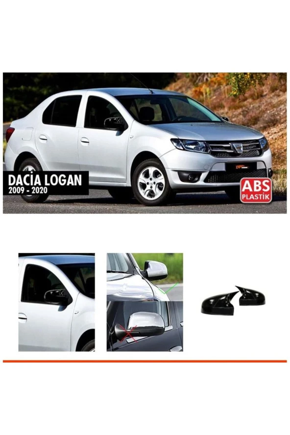 Dacia Logan Batman Yarasa Ayna Kapağı Piano Black / 2009 - 2020