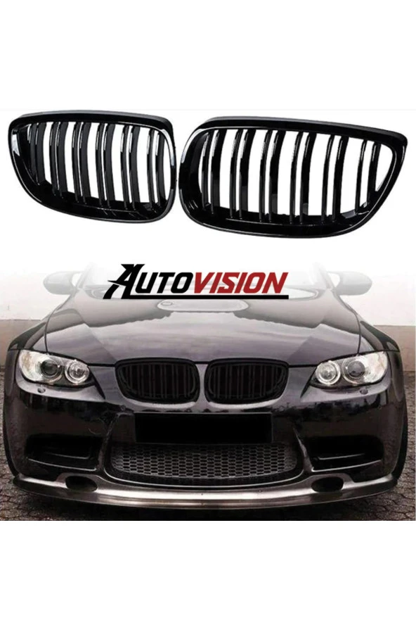 Bmw 3 Serisi E92 Coupe Uyumlu Ön Panjur Seti M3 Böbrek 2006-2009