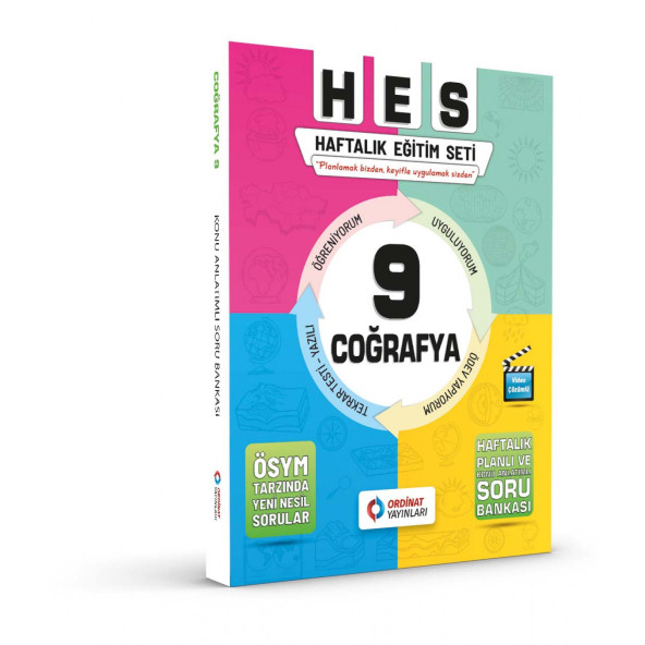 9. Sınıf Coğrafya Set ( Hes Serisi ) Ordinat Yayınları