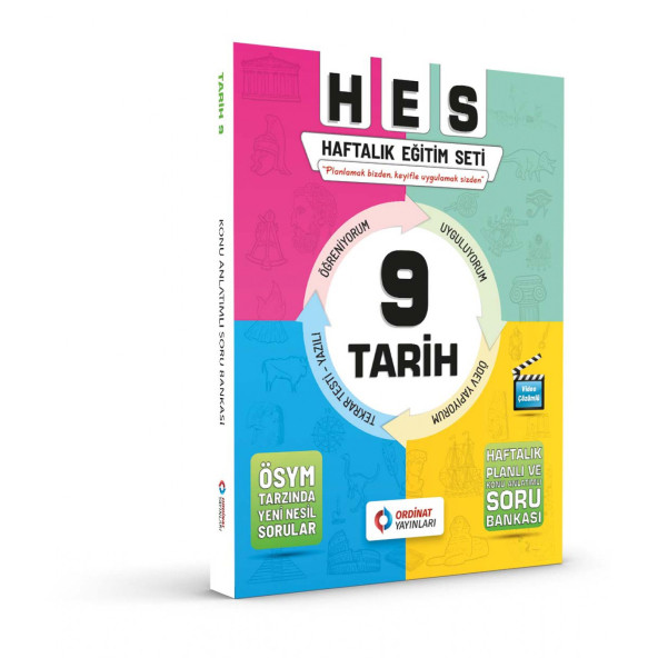 9. Sınıf Tarih ( Hes Serisi ) Ordinat Yayınları