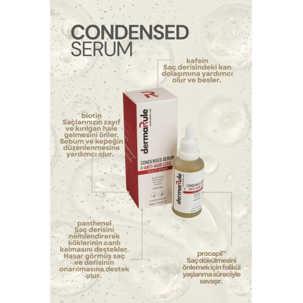 DERMARULE ENERGISING ŞAMPUAN VE CONDENSED SERUM VE REVITALIZE SERUM Saç Dökülme Karşıtı Komple Bakım Seti - Resim 5