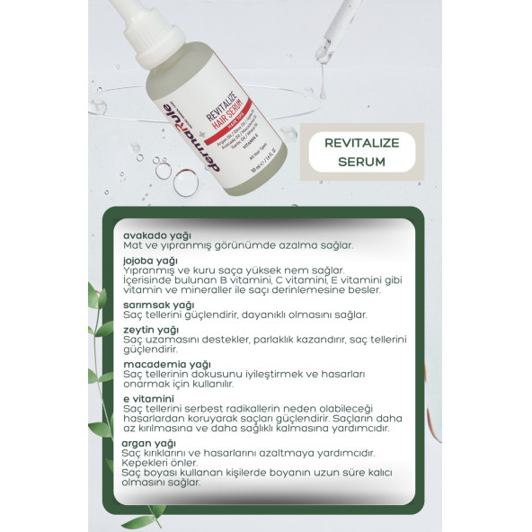 DERMARULE ENERGISING ŞAMPUAN VE CONDENSED SERUM VE REVITALIZE SERUM Saç Dökülme Karşıtı Komple Bakım Seti - Resim 7