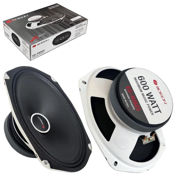 EDİSON ED-X6925 Oto Midrange Oval 6X9 İnç 600W Maksimum 150W RMS 2 Adet - 2